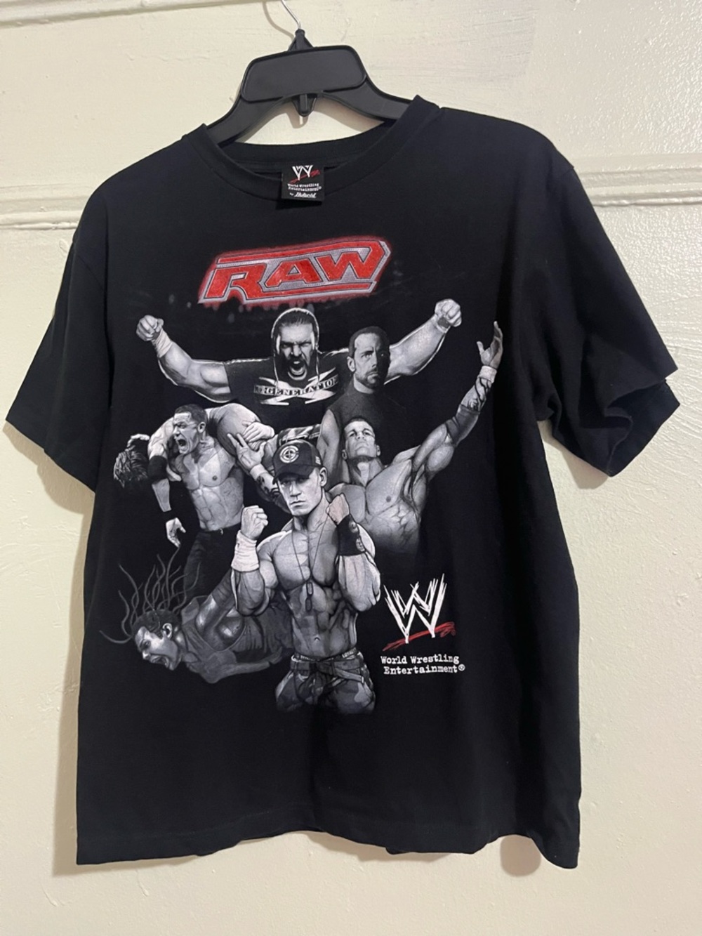 Vintage WWE Raw Superstars black T-Shirt From the 2000s